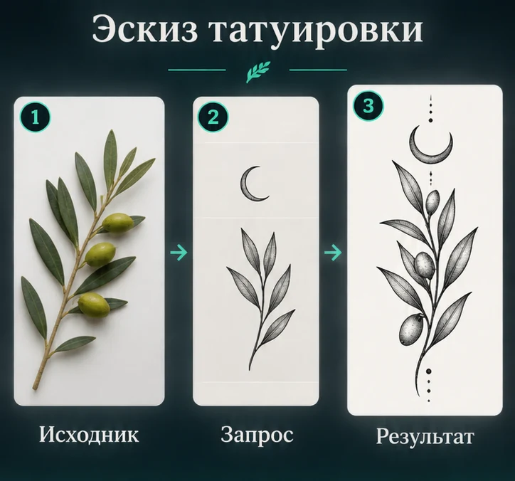Создать эскиз татуировки с ИИ: Определить задачу → Настроить запрос → Проверить результат