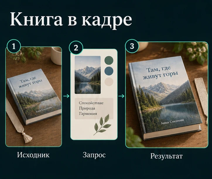 Фото книги для продажи с нейросетью: Подготовить исходник → Настроить запрос → Проверить результат