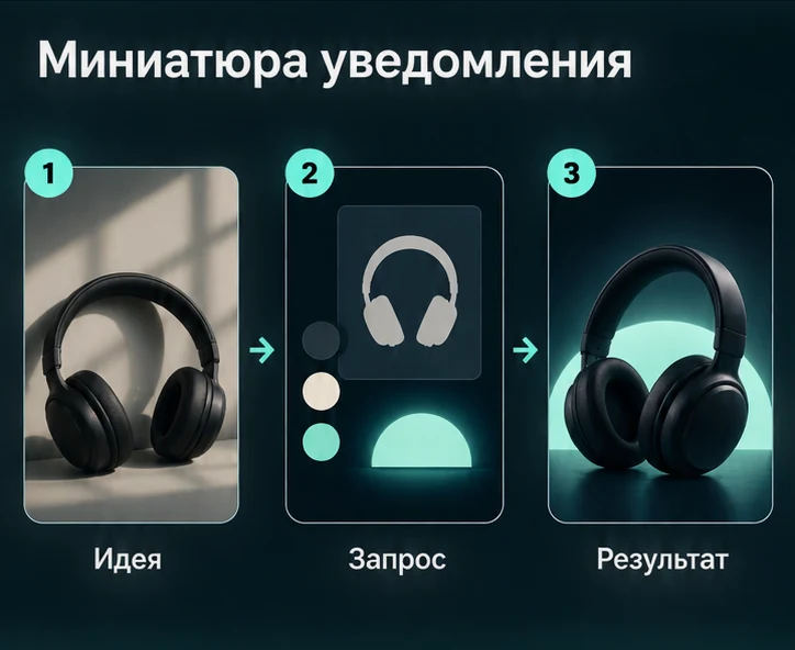 Создать картинку для push-уведомления с ИИ: Определить задачу → Настроить запрос → Проверить результат