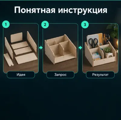 Создать инструкцию к товару в картинках с ИИ