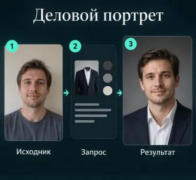 Фото для резюме с помощью ИИ