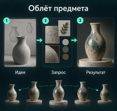 Создать видео с облётом объекта с ИИ