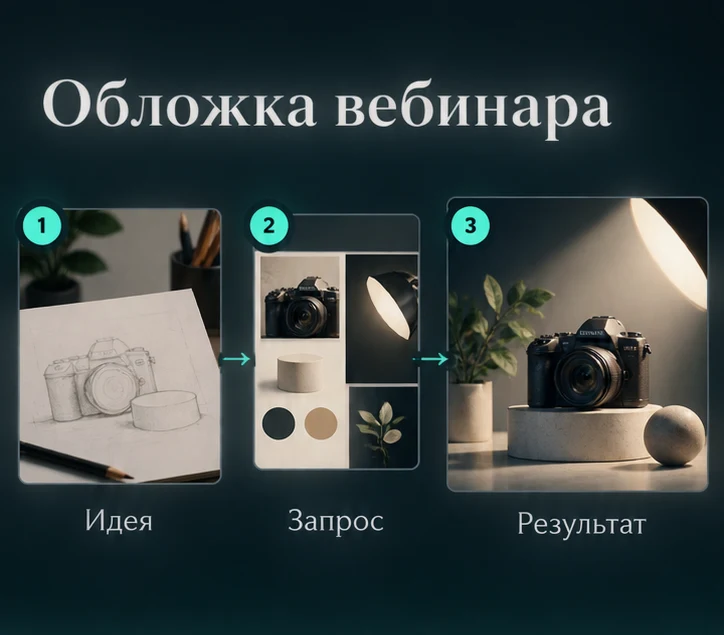 Создать обложку вебинара с помощью ИИ: Определить задачу → Настроить запрос → Проверить результат