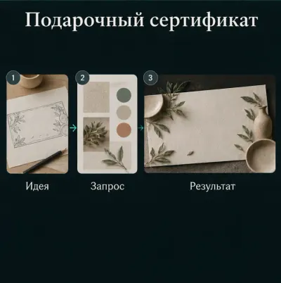 Создать подарочный сертификат с ИИ