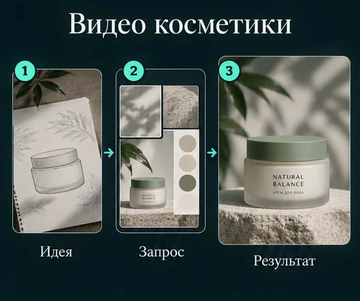 Создать видео косметики с помощью ИИ: Определить задачу → Настроить запрос → Проверить результат