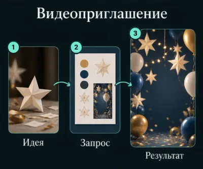 Создать видеоприглашение на день рождения с ИИ