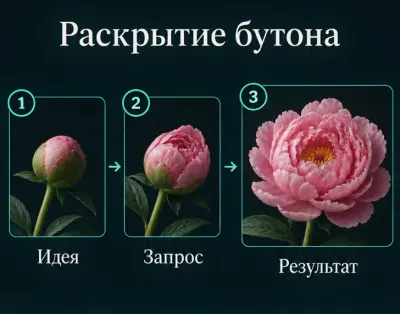 Создать видео распускающегося цветка с ИИ