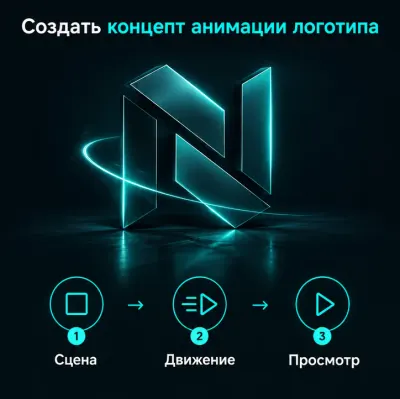 Создать концепт анимации логотипа