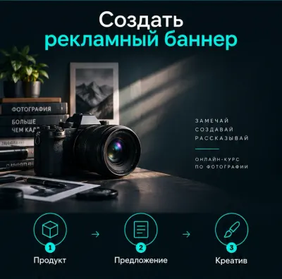 Создать рекламный баннер с ИИ