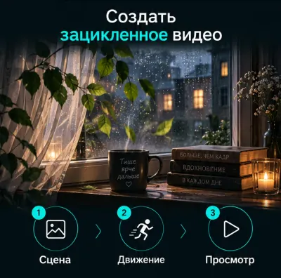 Создать зацикленное видео с ИИ