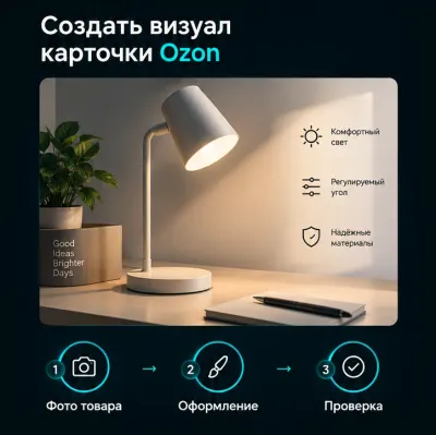Создать визуал карточки Ozon