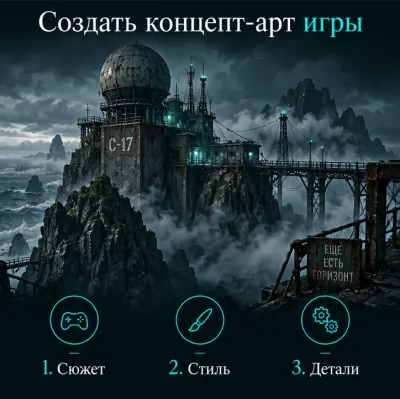 Создать концепт-арт игры с ИИ