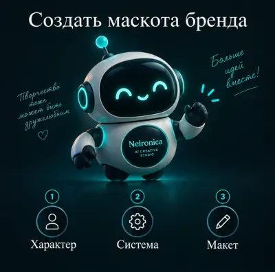 Создать маскота бренда с ИИ