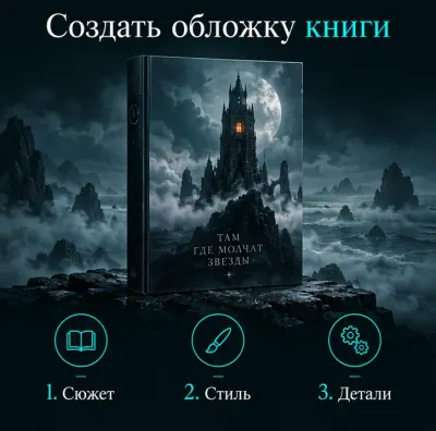 Создать обложку книги с ИИ