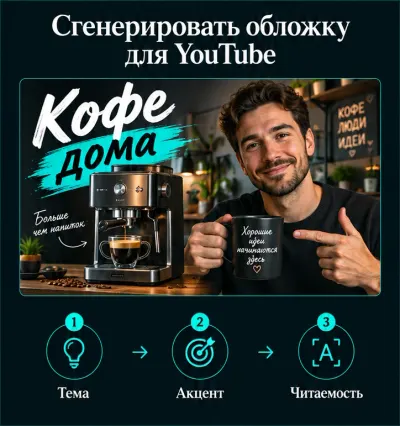 Сгенерировать обложку для YouTube