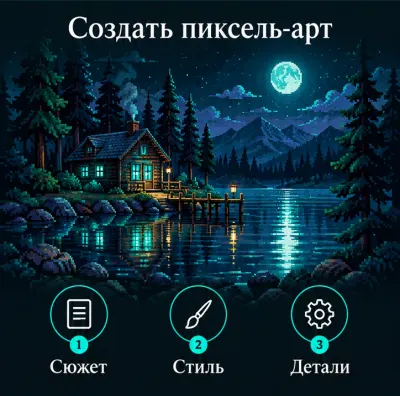 Создать пиксель-арт с ИИ