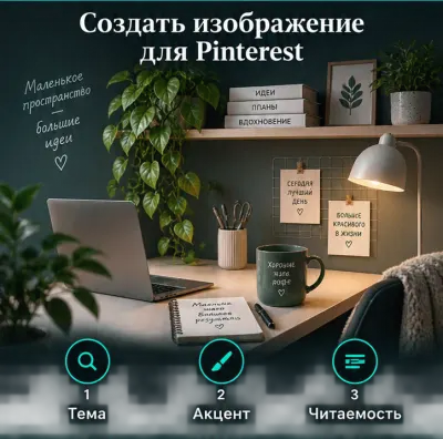 Создать изображение для Pinterest