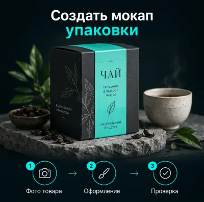 Создать мокап упаковки с ИИ