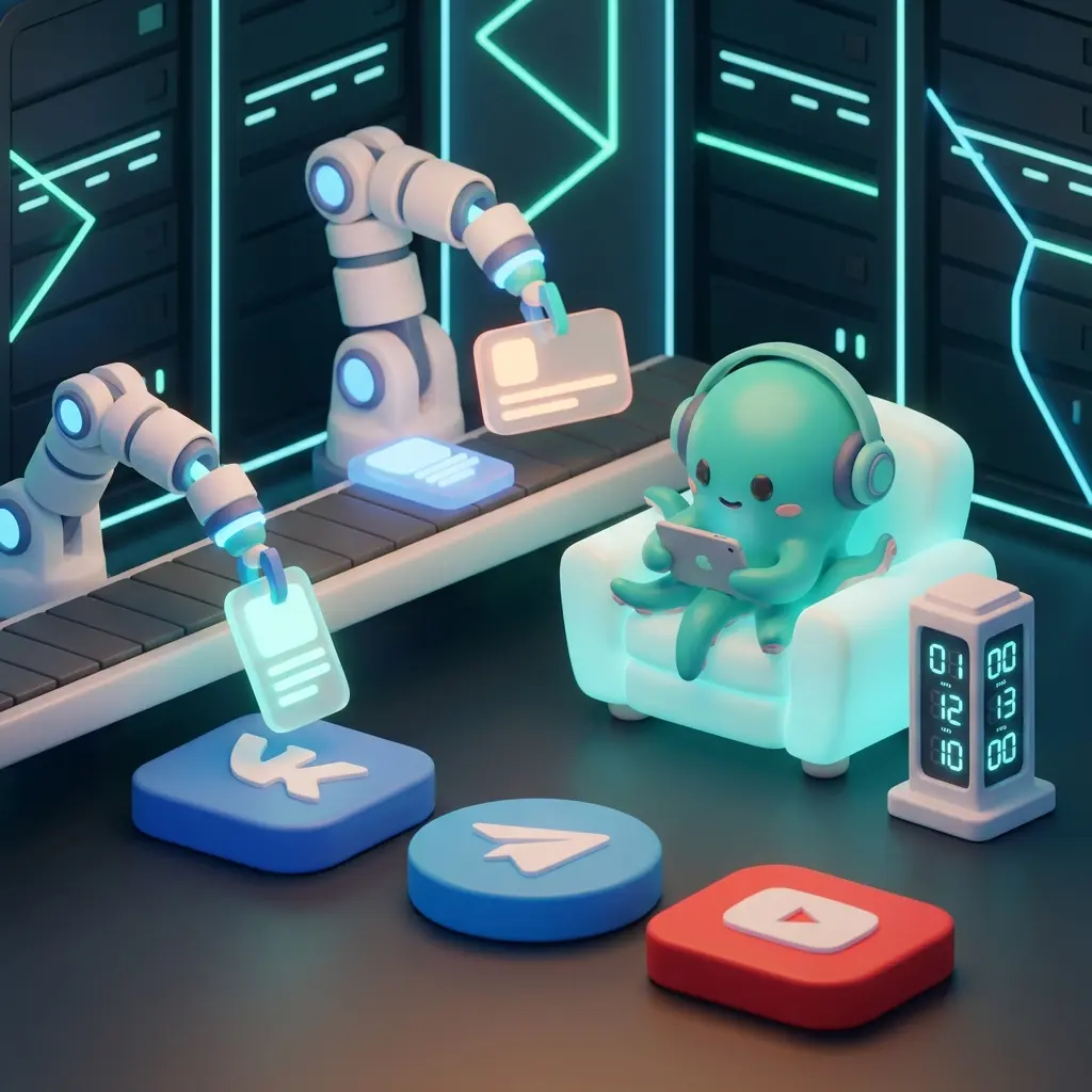 Автоматический постинг в соцсети — робот публикует контент в ВКонтакте, Telegram, YouTube