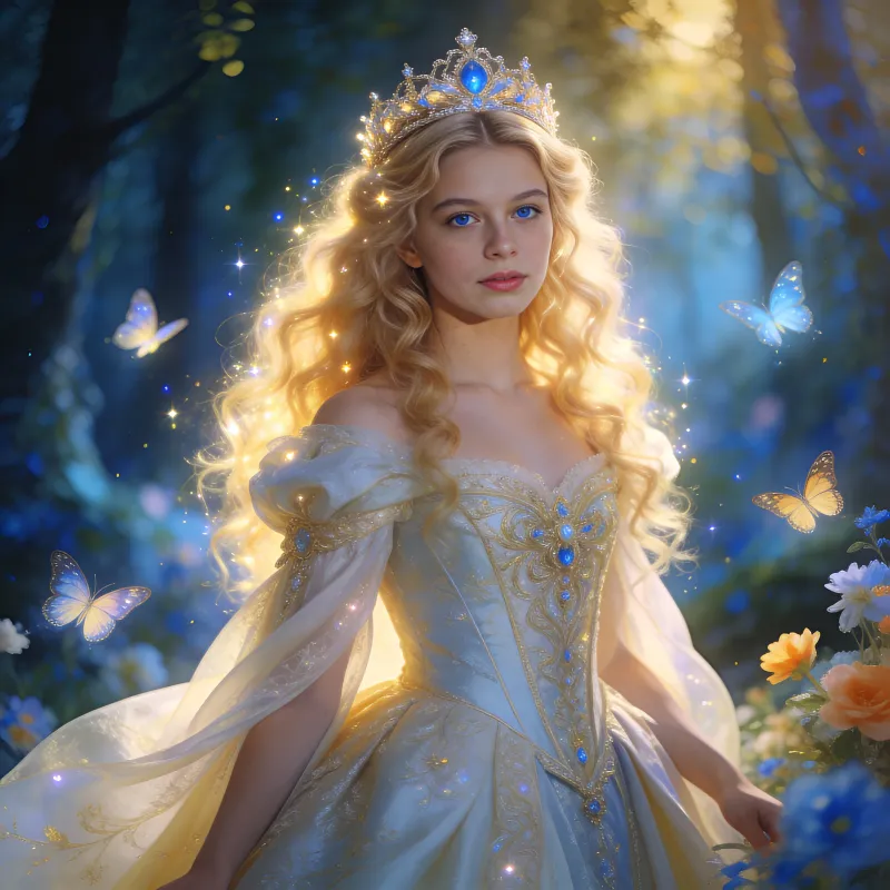 Нейрофотосессия сказочная: фэнтези портрет после AI генерации