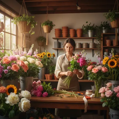 AI фотосессия флориста