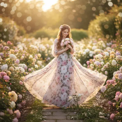 Генерация фотосессии в саду