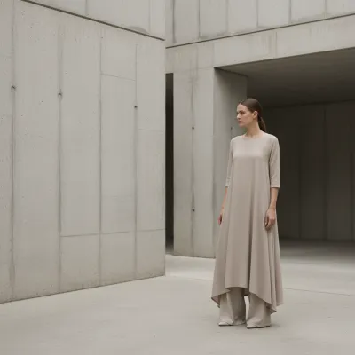 Генерация фотосессии — минималистичный fashion