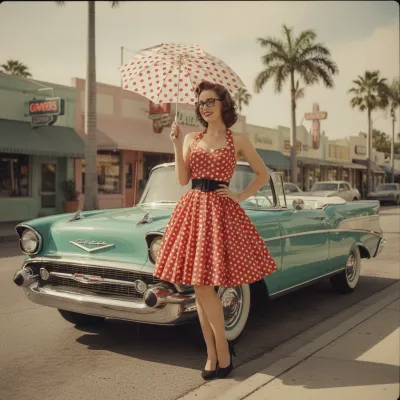 AI ретро фотосессия — винтажный Голливуд 1950-х годов чёрно-белый портрет