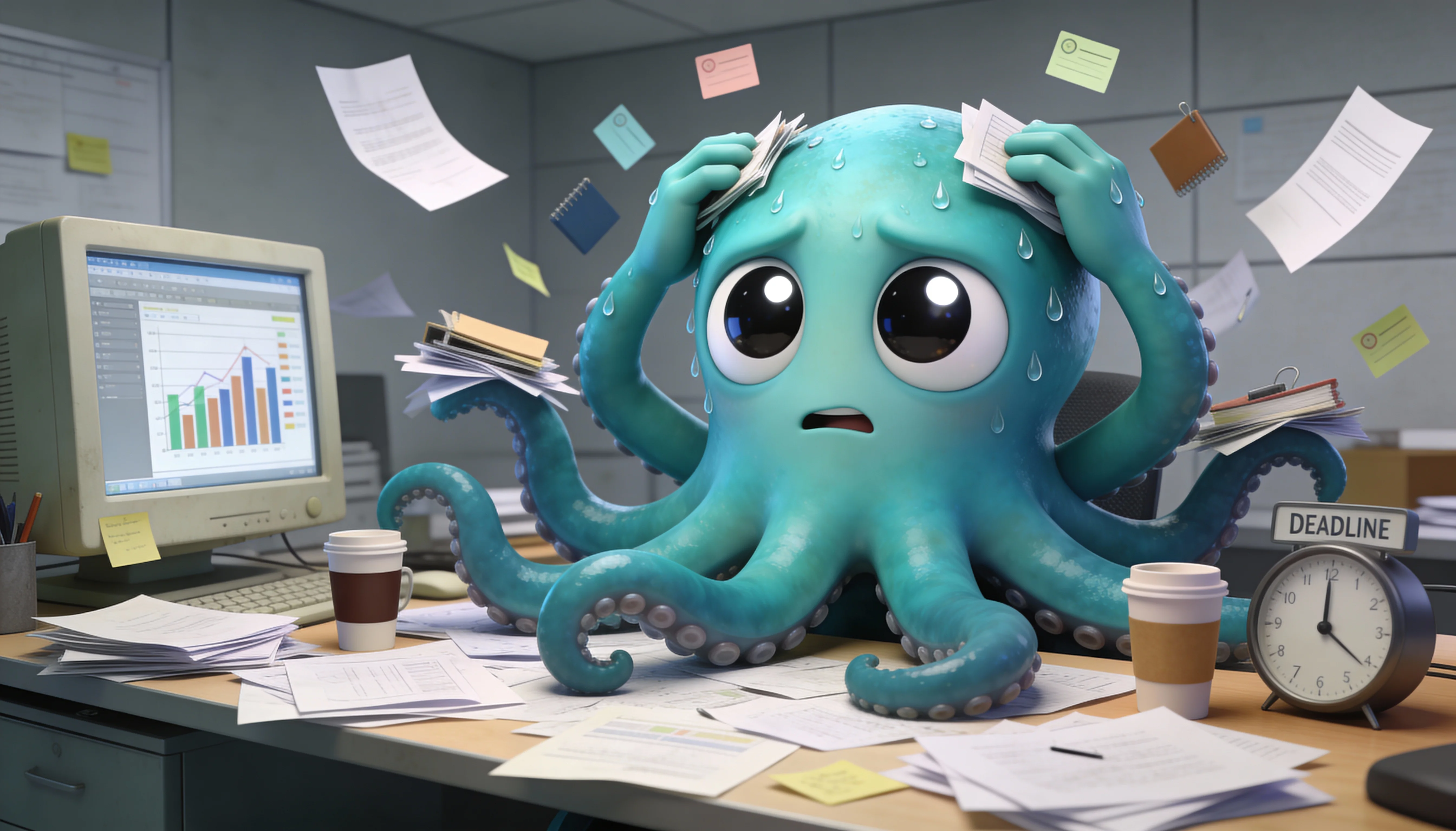 Октавио в панике перед презентацией — нужны срочно графики