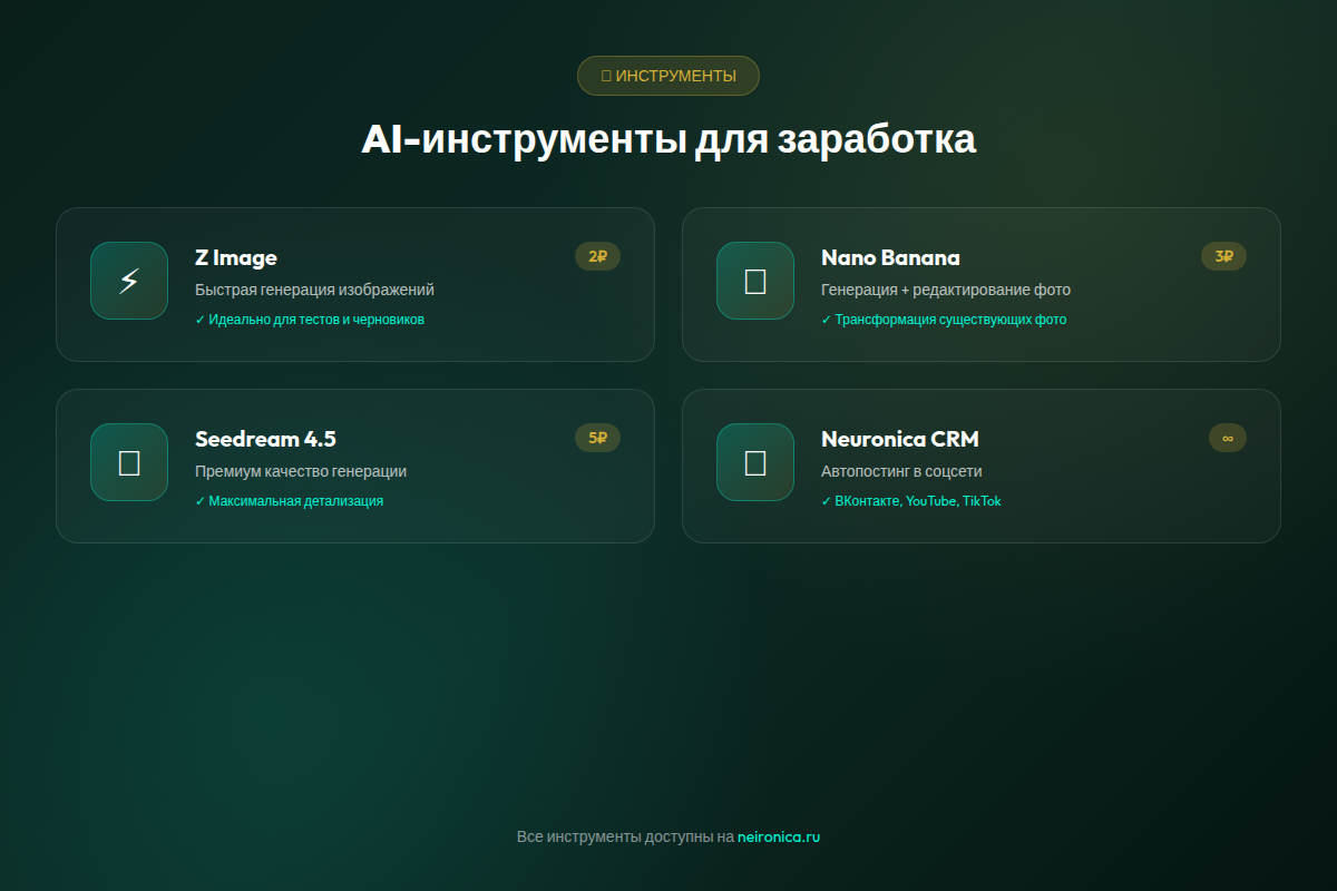 AI-инструменты для заработка