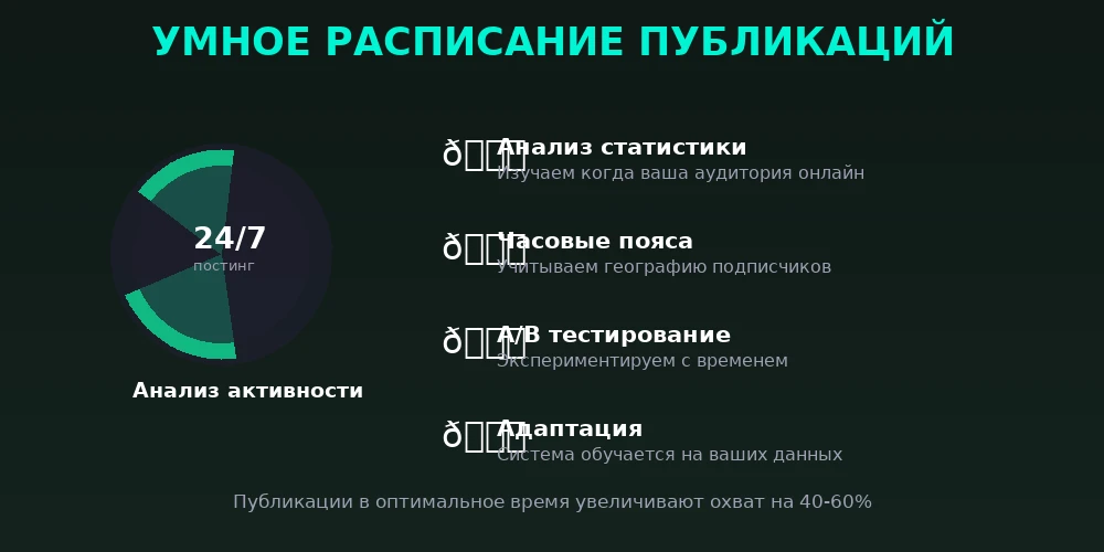 Умное расписание публикаций: анализ аудитории и оптимальное время