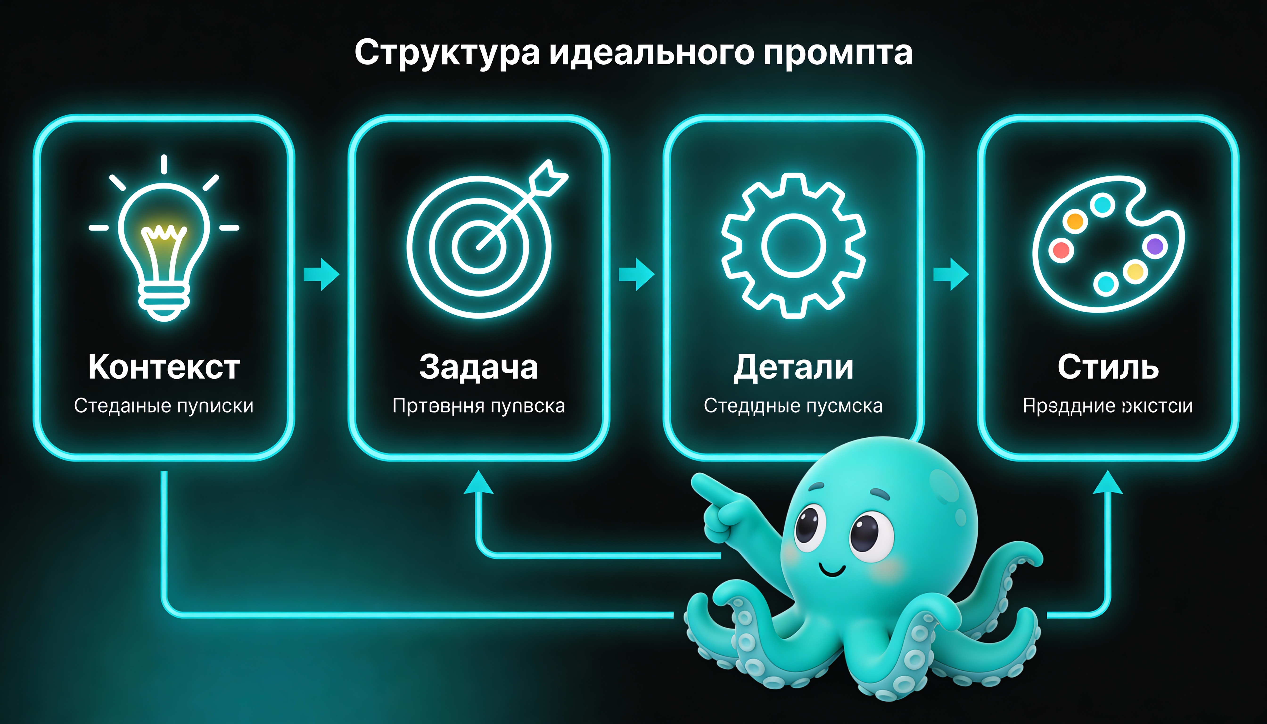 Инфографика: структура идеального промпта