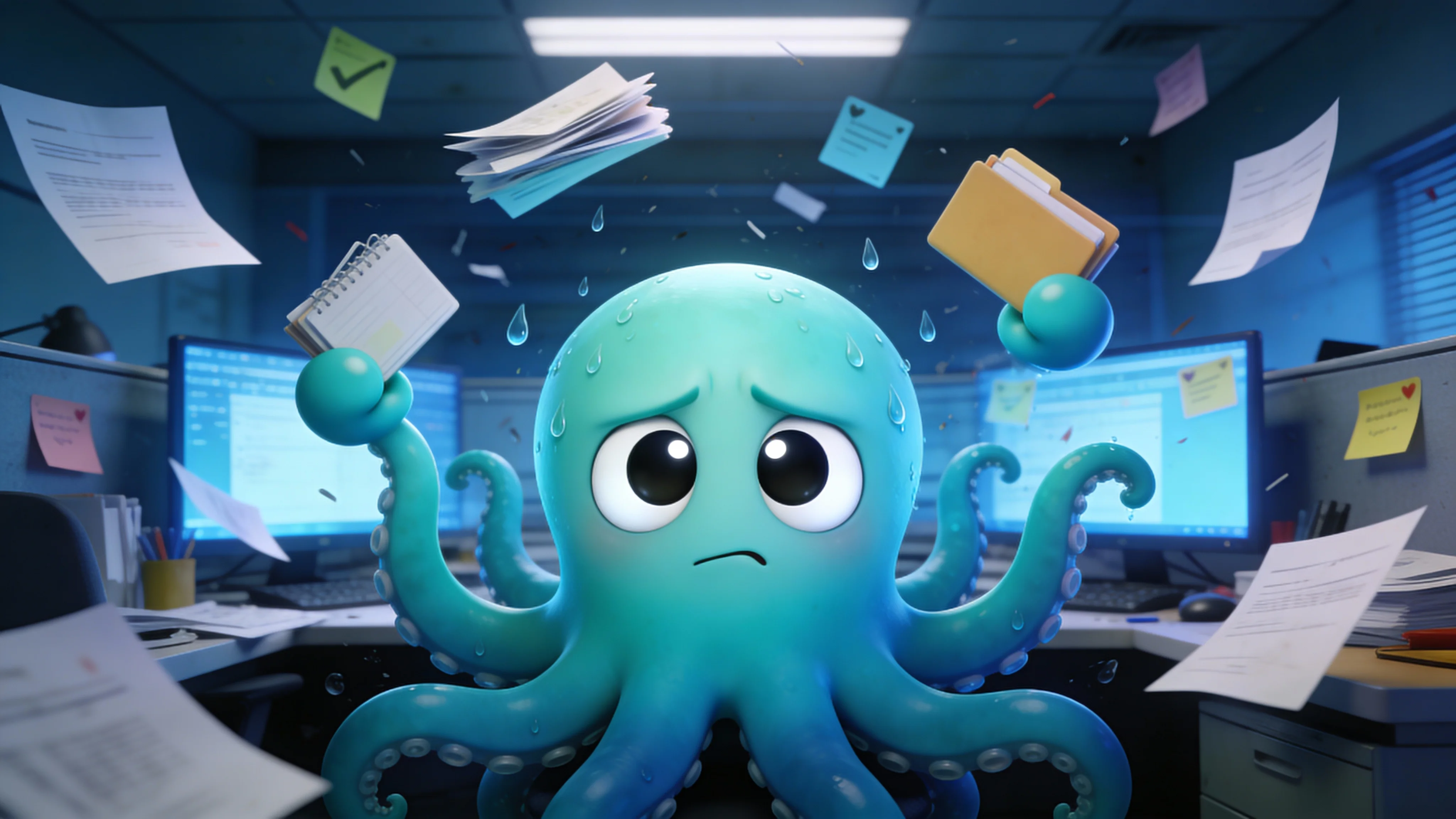 Осьминог запутался в ведении группы ВКонтакте