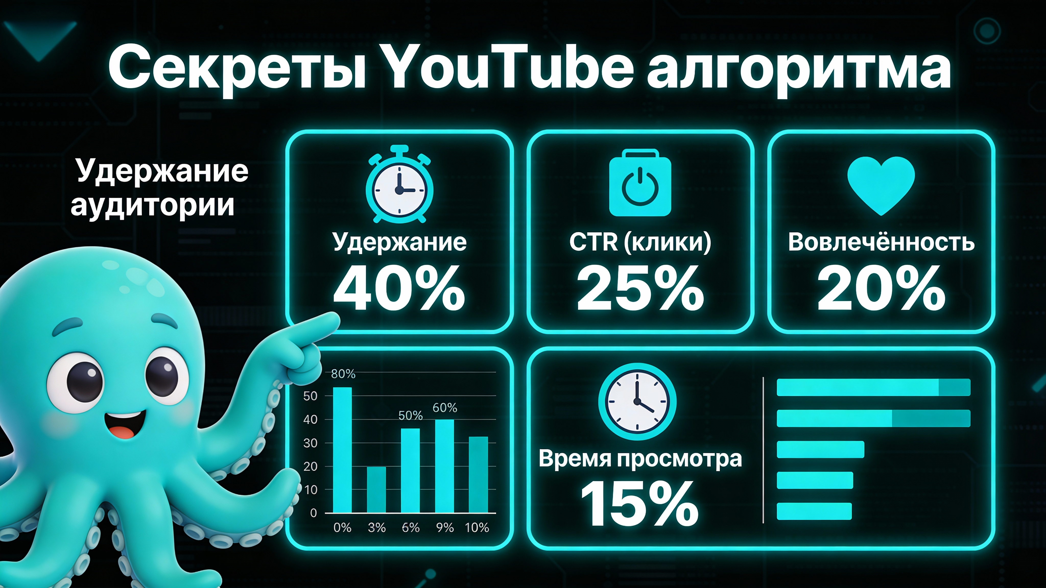 Инфографика: Секреты YouTube алгоритма — факторы ранжирования