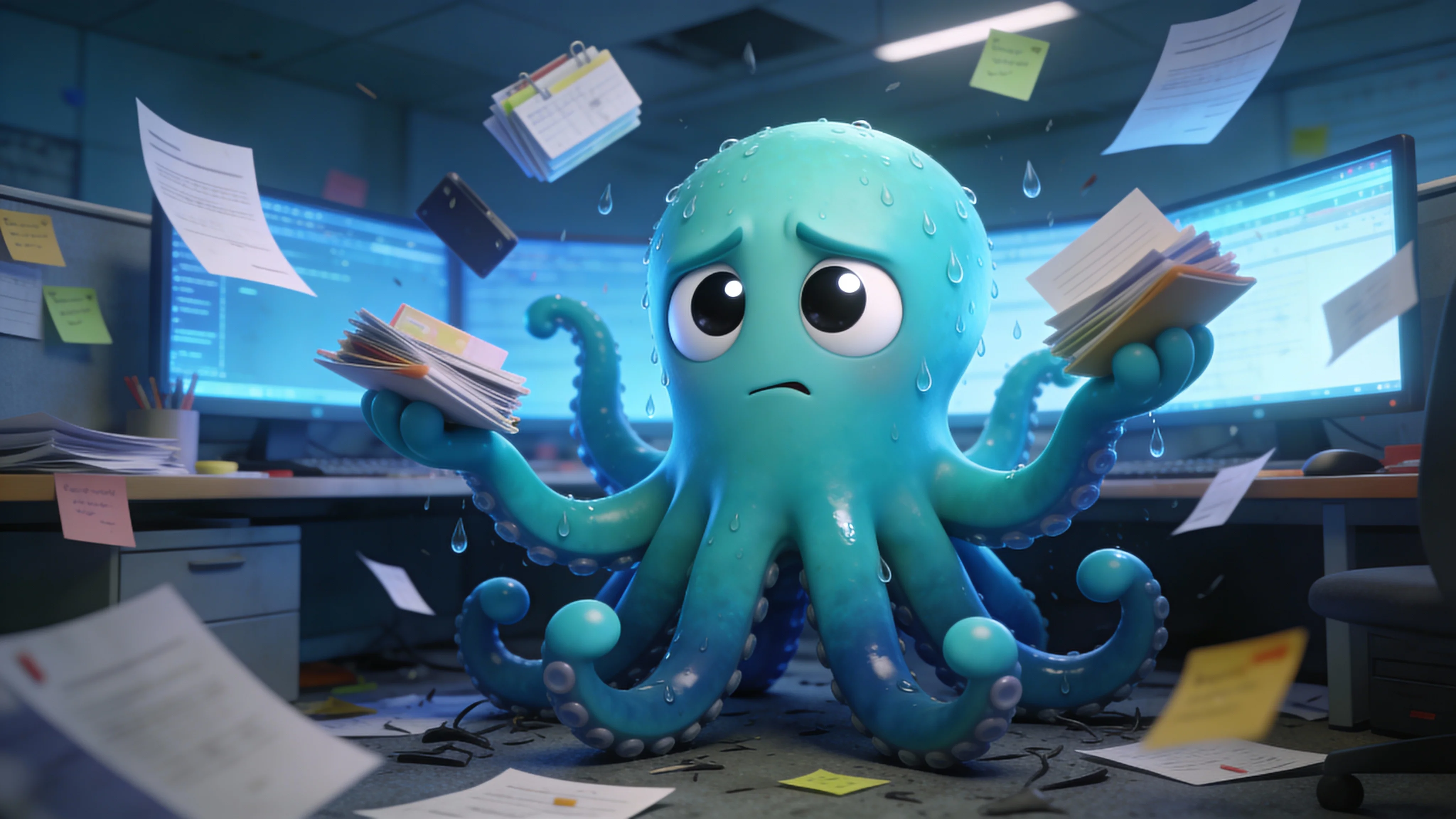 Осьминог запутался в ведении Telegram-канала