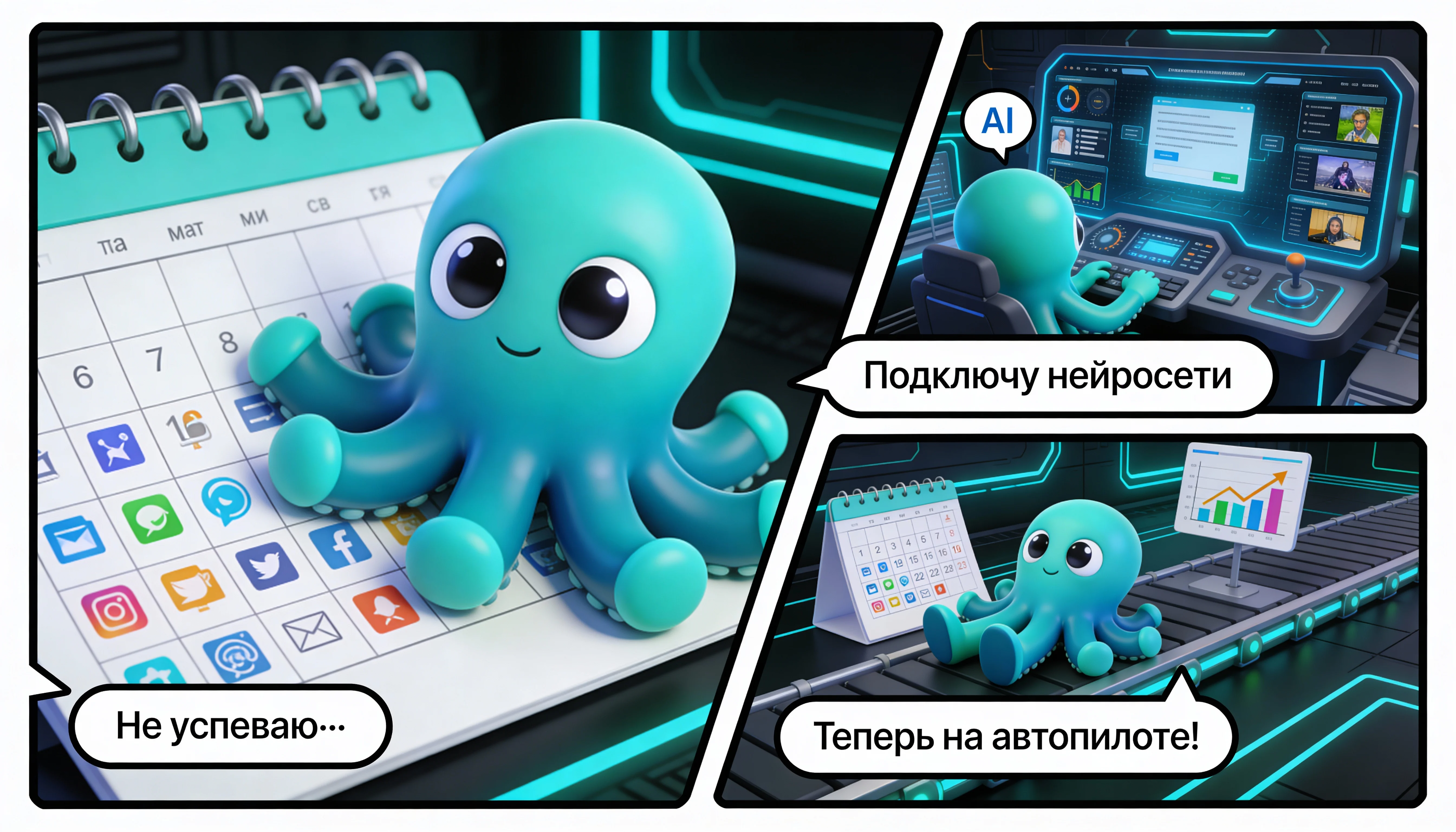 Нейросети для создания контента: гайд 2025 (тексты, картинки, видео)