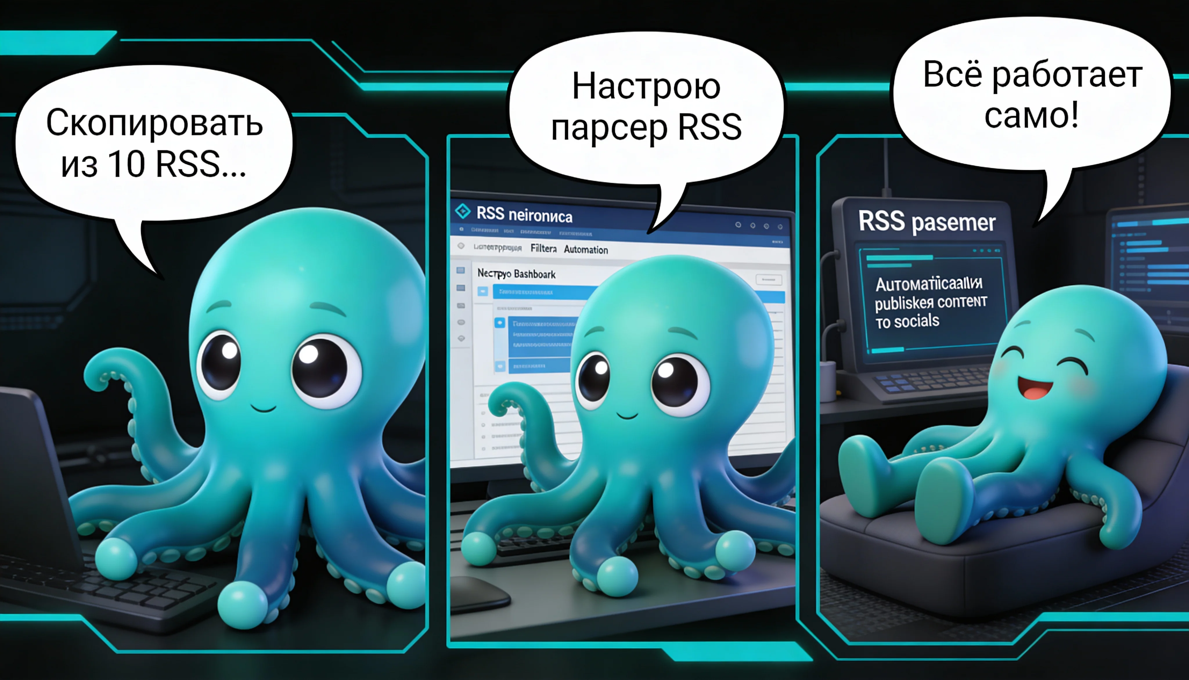 Парсер RSS ленты — автоматический парсинг и кросспостинг контента 2025