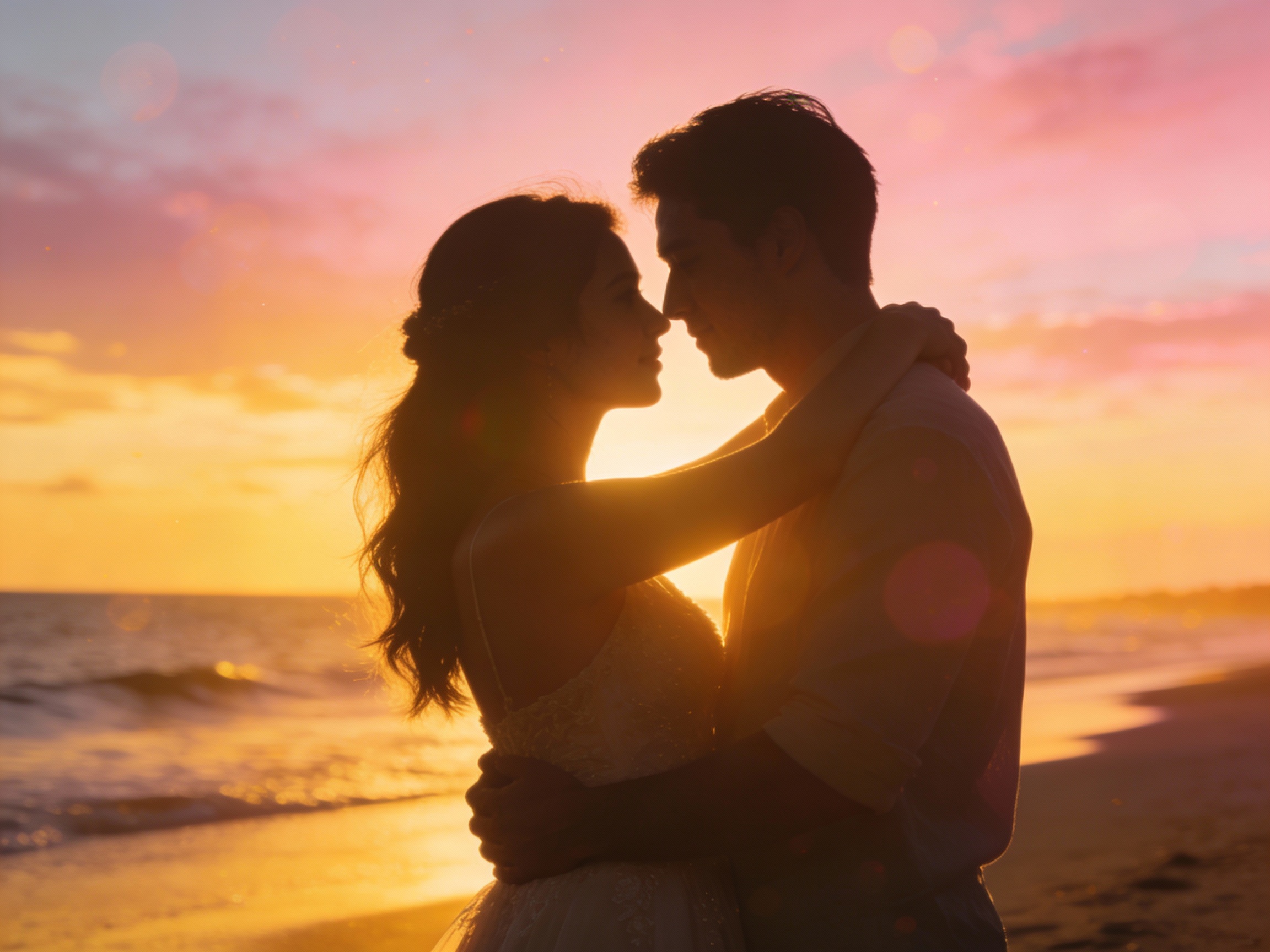 Романтическая съёмка пары