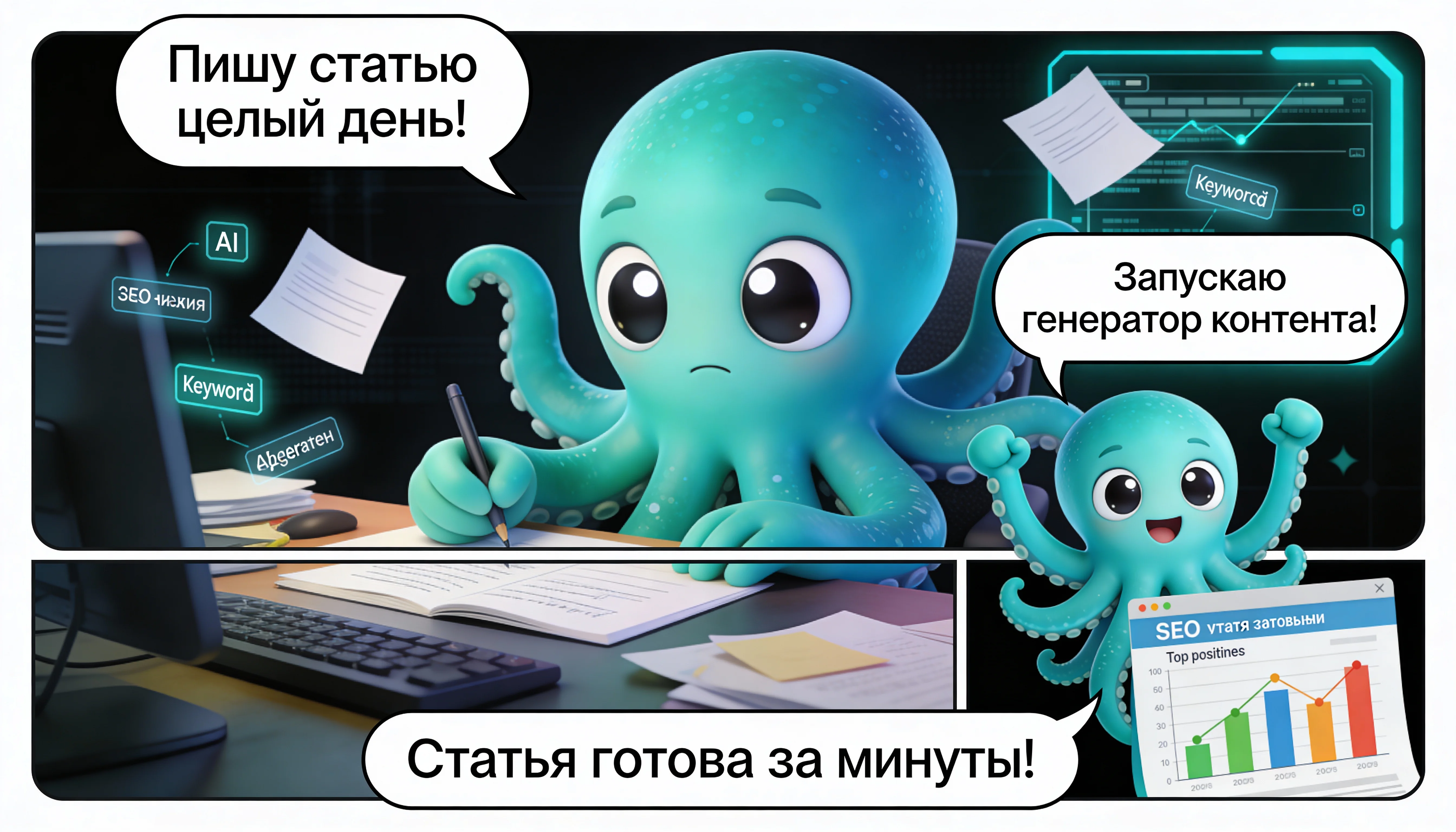 SEO Wizard — Генерация SEO текстов с AI за минуты