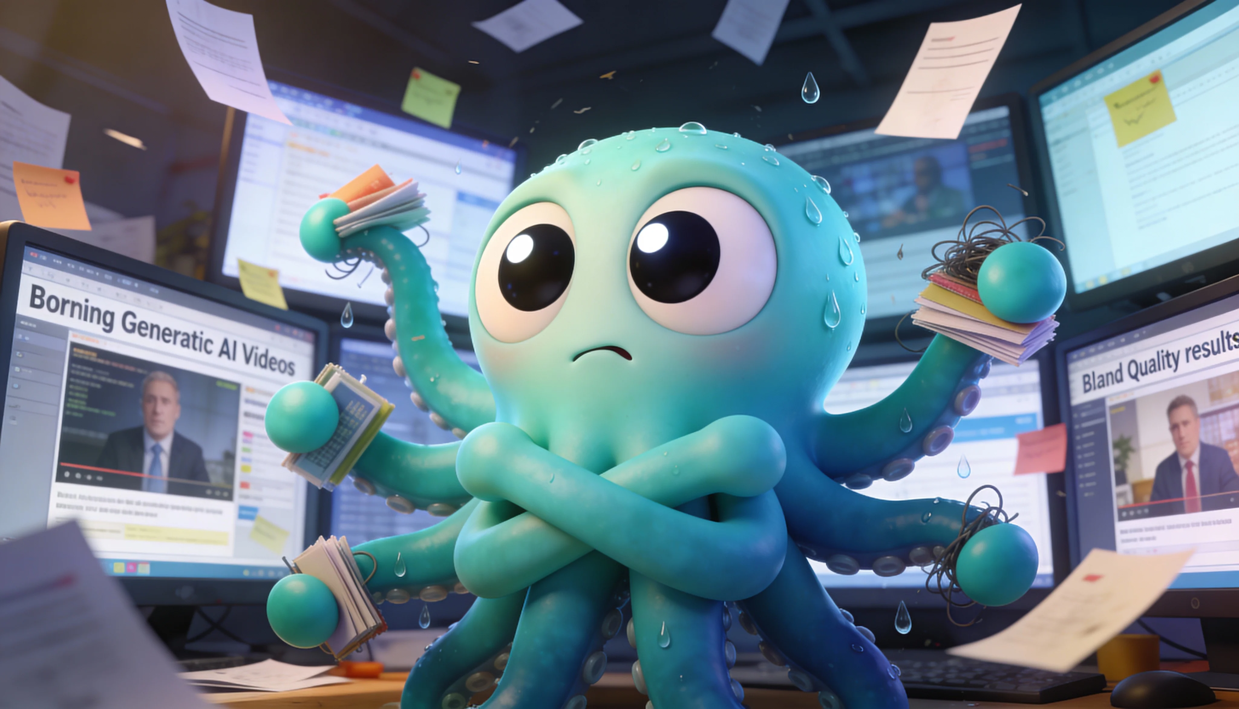 Октавио разочарован качеством обычных AI видео — ищет кинематографическое решение