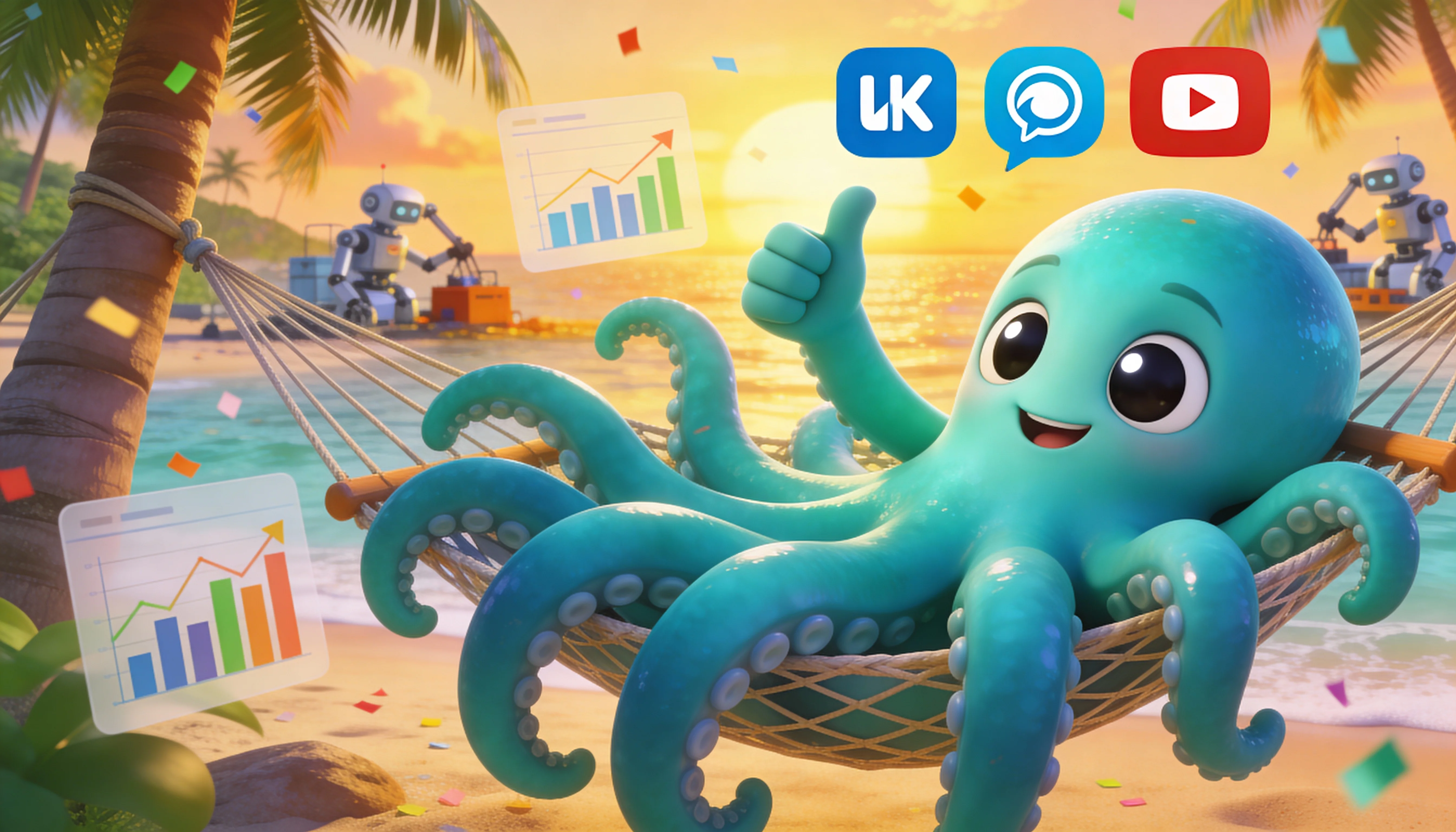 Октавио публикует SORA-видео в соцсети без watermark