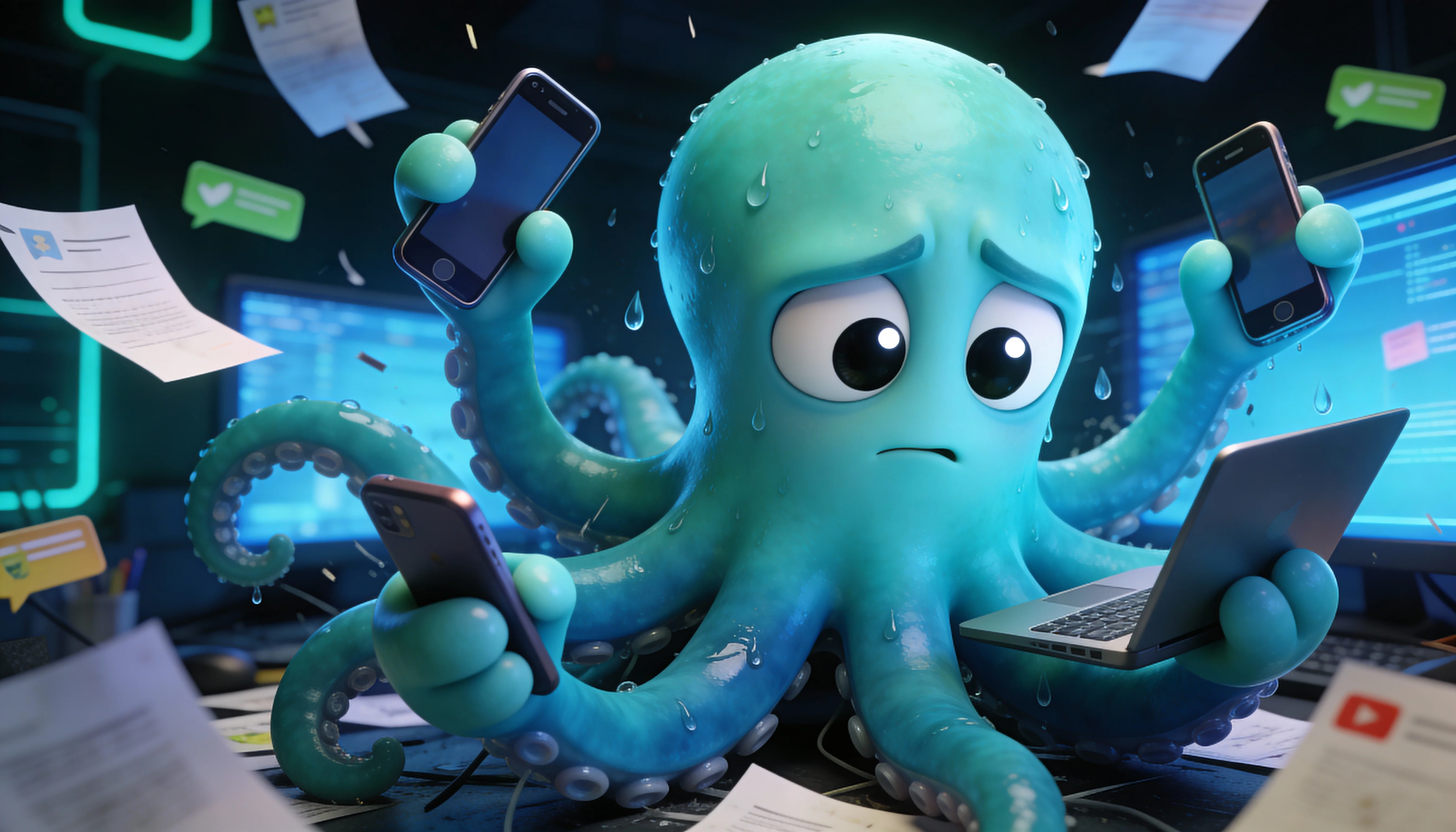 Октавио вручную копирует новости и устал