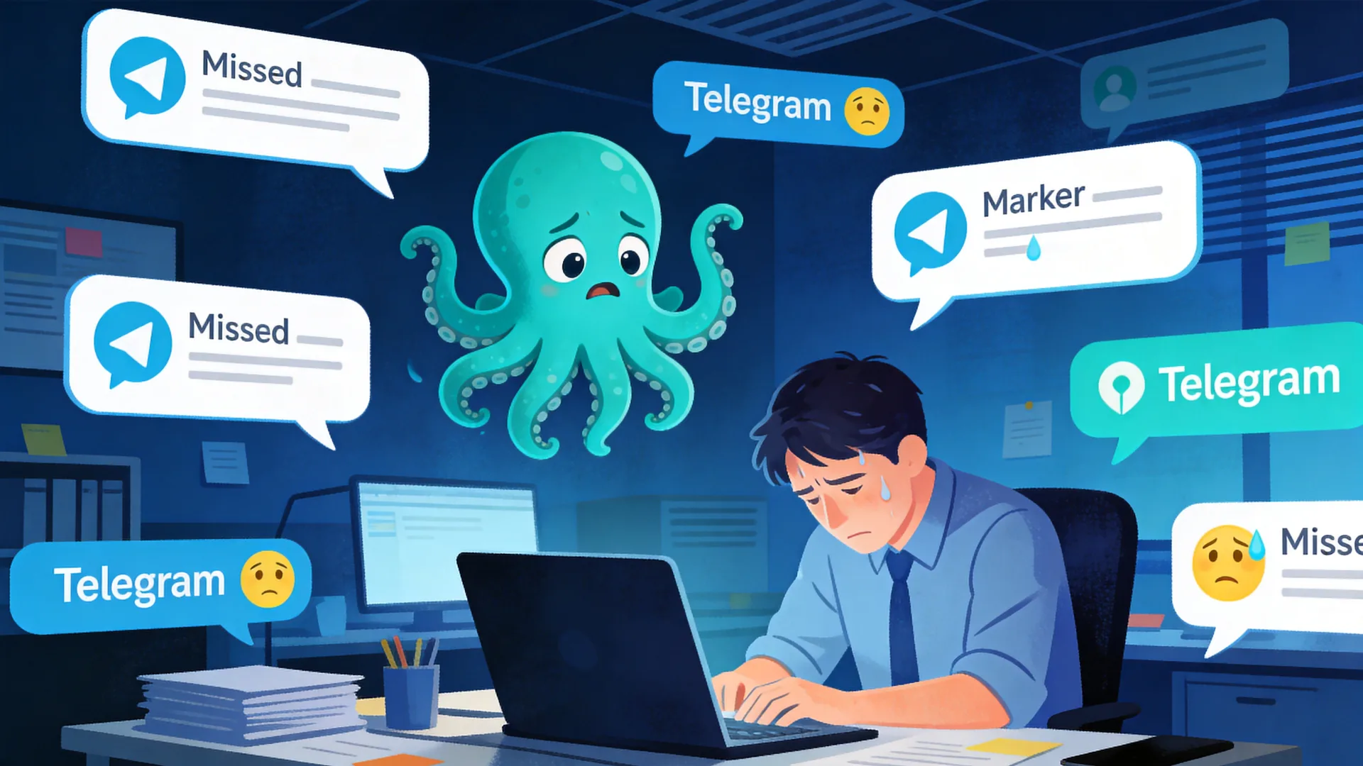 Ручная рассылка по чатам Telegram — проблема