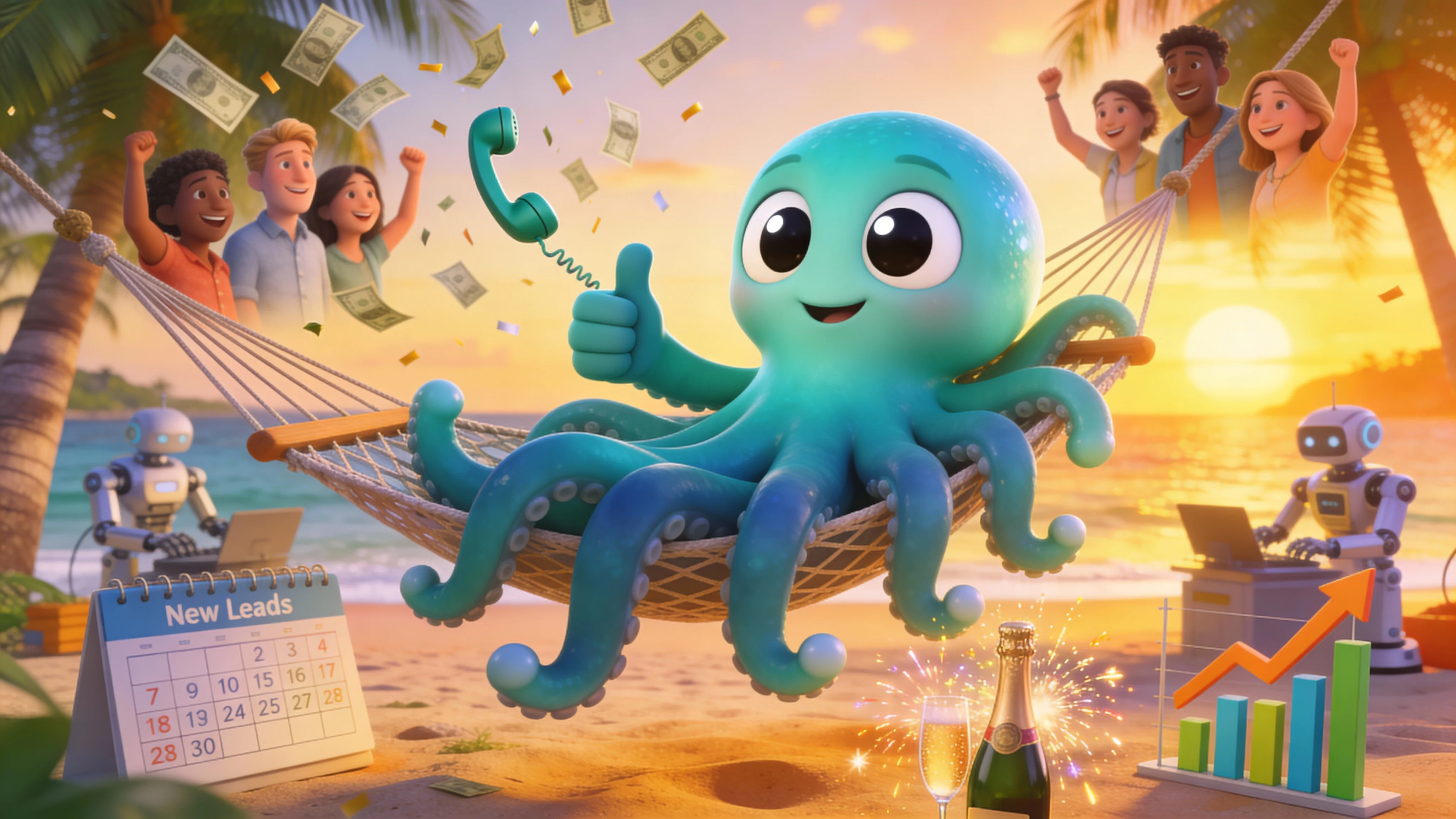 Октавио празднует успех — клиенты найдены