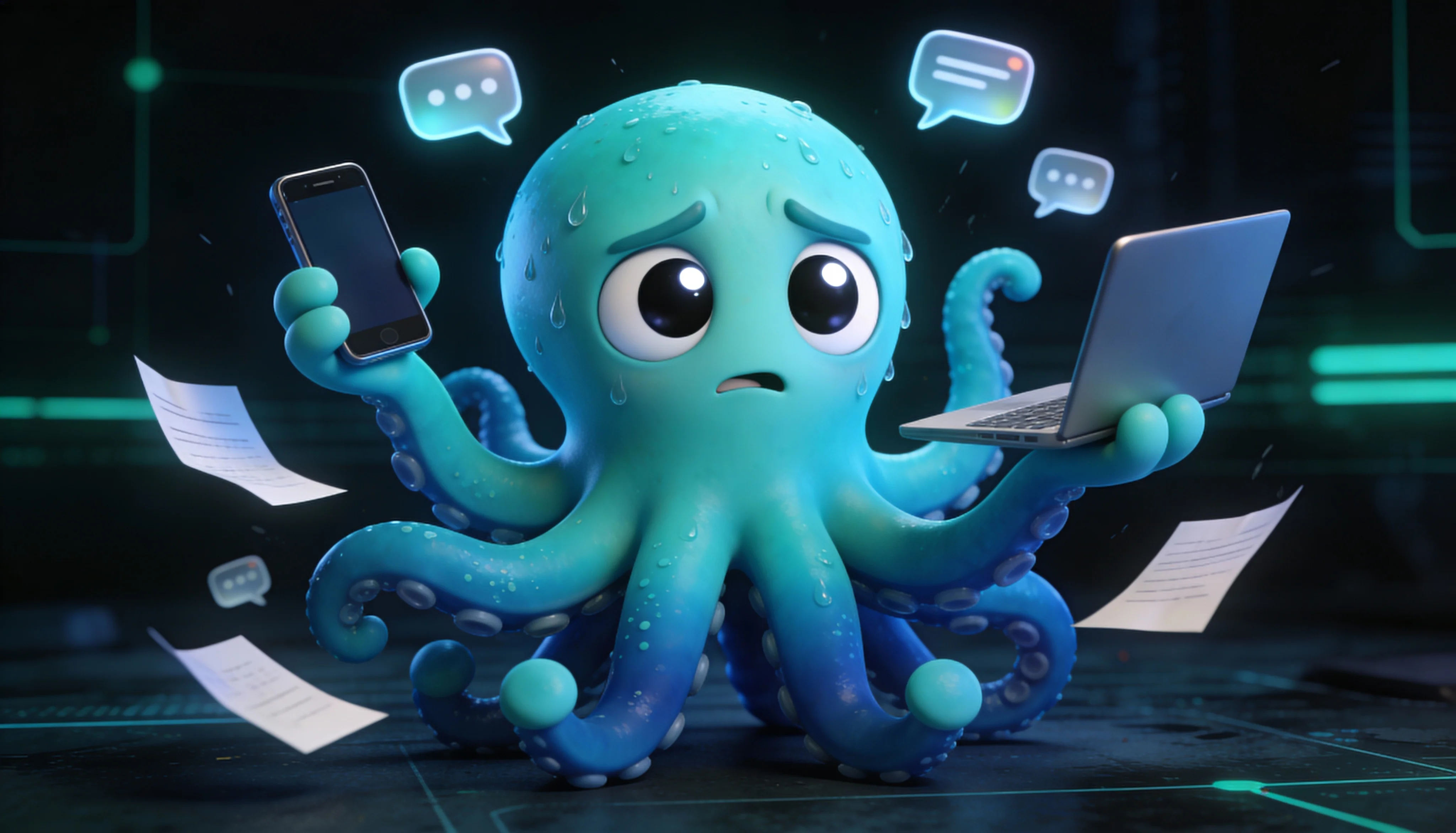 Октавио завален комментариями, вручную отвечает