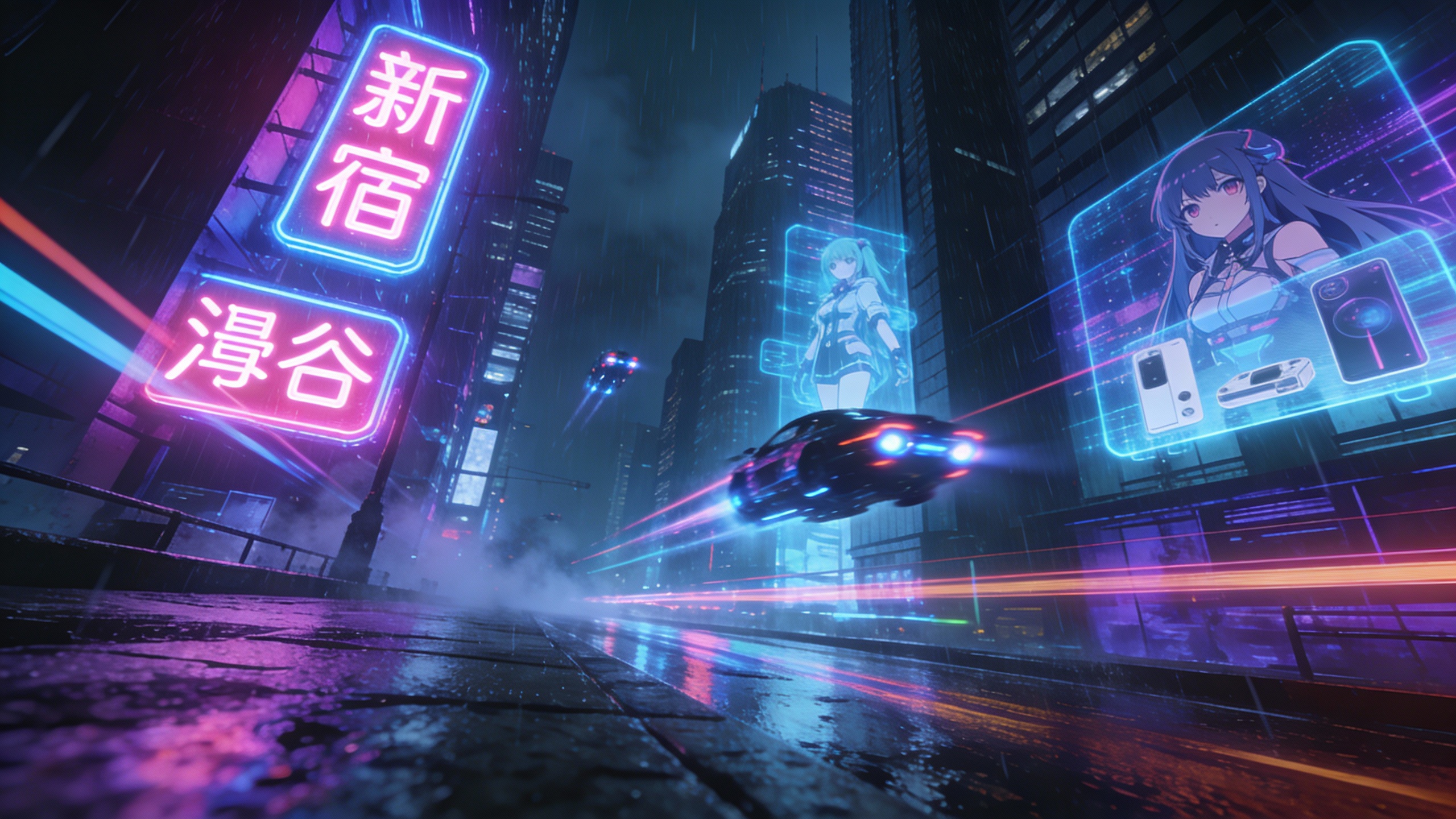 Киберпанк город