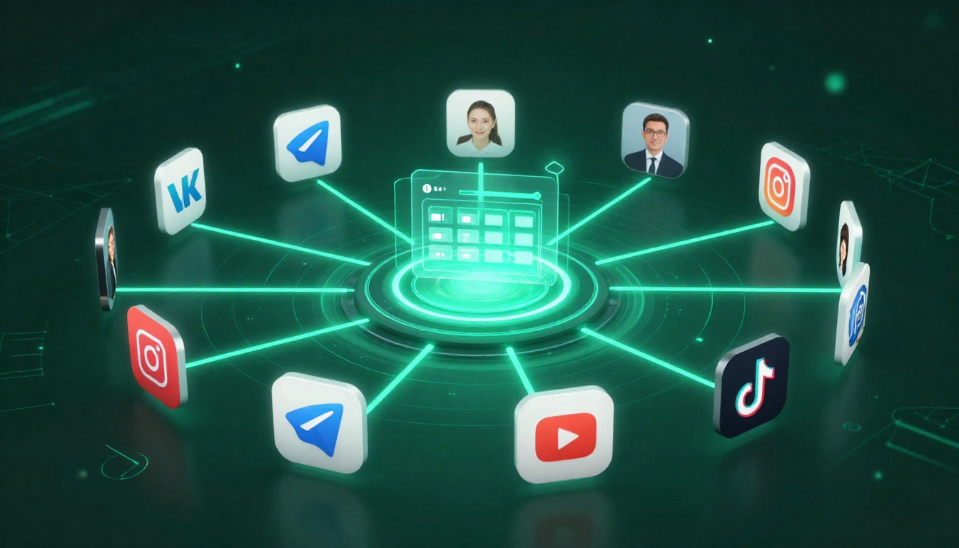 Автопубликация контента в соцсети - автоматический постинг ВКонтакте Telegram YouTube Instagram